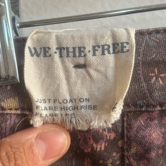 Free People | Just Float On Printed Flare Jeans - Picture 5 of 5